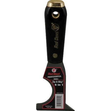 Ors Nasco Red Devil 4251, Zip-A-Way 6 In-1 Painterft s Tool, Nylon Handle RDL4251